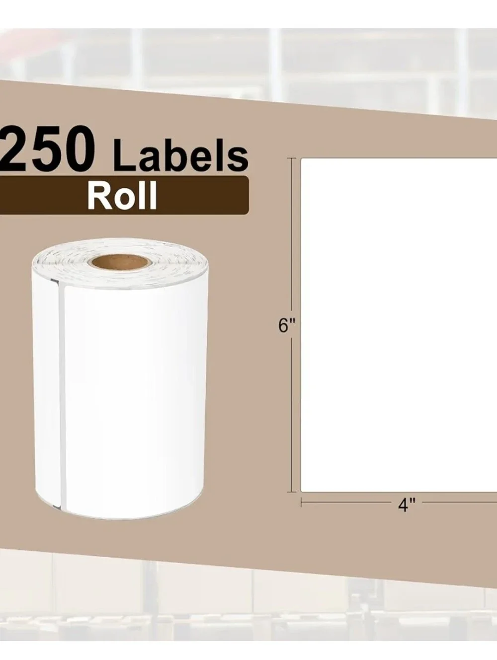 1,000 - 4x6 Direct Thermal Shipping Labels, 4 Rolls Of 250 LAST SET